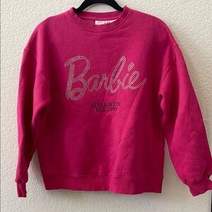 Zara Barbie Pink Sweatshirt Size 13-14Y